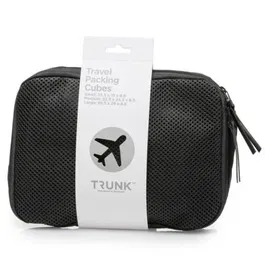 Trunk Packcube Bolsas Organizadoras de Equipaje 3 unidades TR-PACKCUBE-BLK - Set de Cubos de Empaque de Viaje en Poliéster para Maleta
