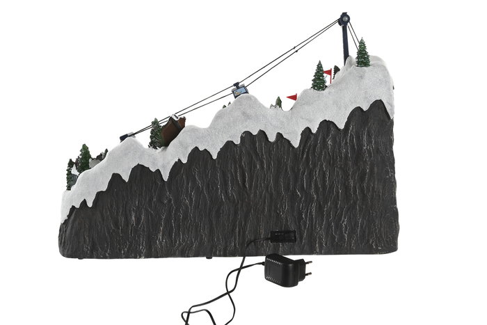 DKD Home Decor Ciudad Navidad Tradicional Multicolor 36 x 40 x 59 cm con Movimiento Musical y LED DKD Home Decor Ciudad Navidad Tradicional Multicolor 36 x 40 x 59 cm con Movimiento Musical y LED