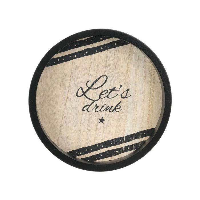 Totally Addict Bandeja Redonda Madera Make A Wish Diámetro 20 cm