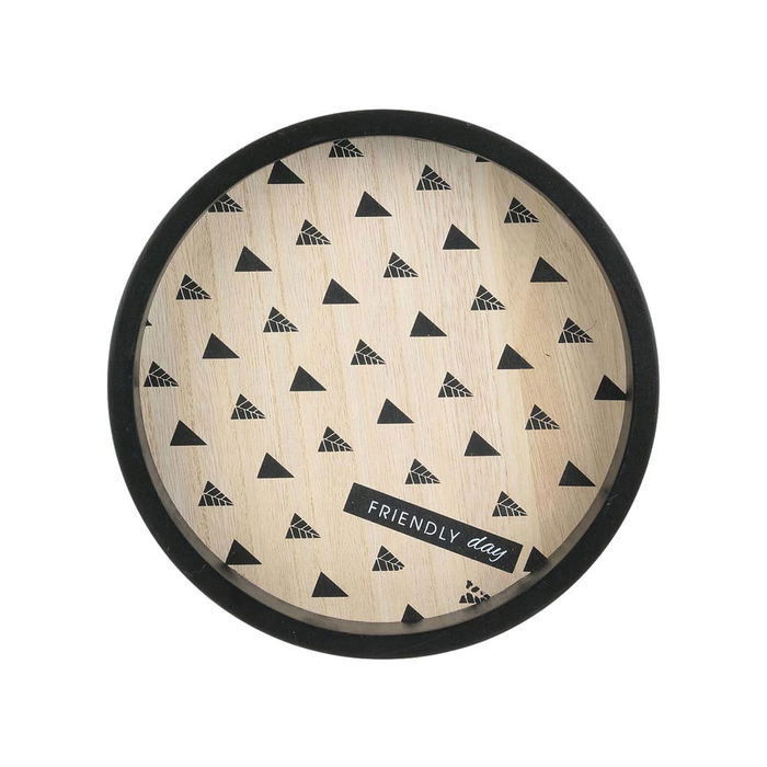 Totally Addict Bandeja Redonda Madera Make A Wish Diámetro 20 cm