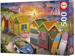 EDUCA BORRAS Puzzle 500 Piezas Cabañas de Playa
