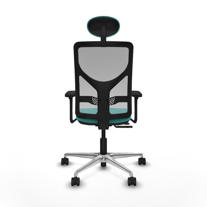 PIQUERAS Y CRESPO Silla de oficina Motilla con mecanismo Sincro/Traslack, Turquesa y Gris PIQUERAS Y CRESPO Silla de oficina Motilla con mecanismo Sincro/Traslack, Turquesa y Gris