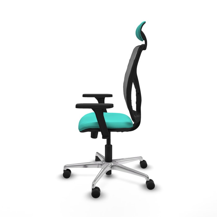 PIQUERAS Y CRESPO Silla de oficina Motilla con mecanismo Sincro/Traslack, Turquesa y Gris PIQUERAS Y CRESPO Silla de oficina Motilla con mecanismo Sincro/Traslack, Turquesa y Gris