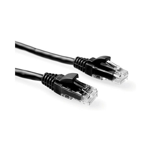 ACT IS8900 Cable de parcheo Cat6 U/UTP Negro 0,5 m ACT IS8900 Cable de parcheo Cat6 U/UTP Negro 0,5 m