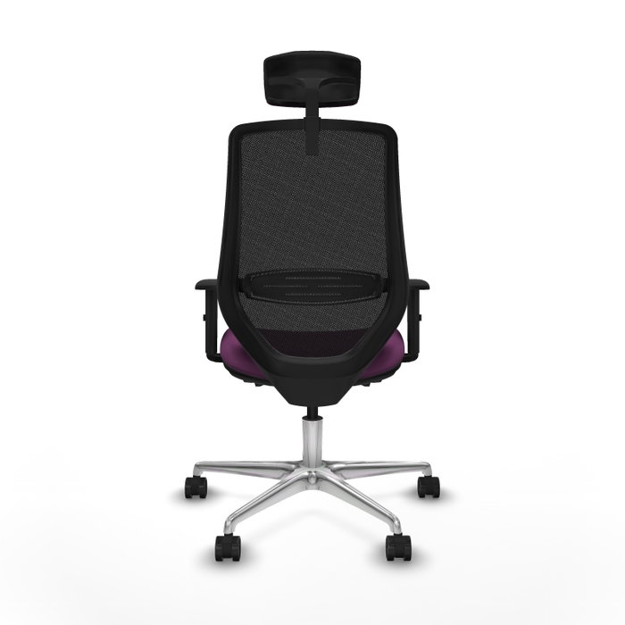 PIQUERAS Y CRESPO Silla de oficina Mardos con mecanismo Sincro/Traslack, Morado y Negro