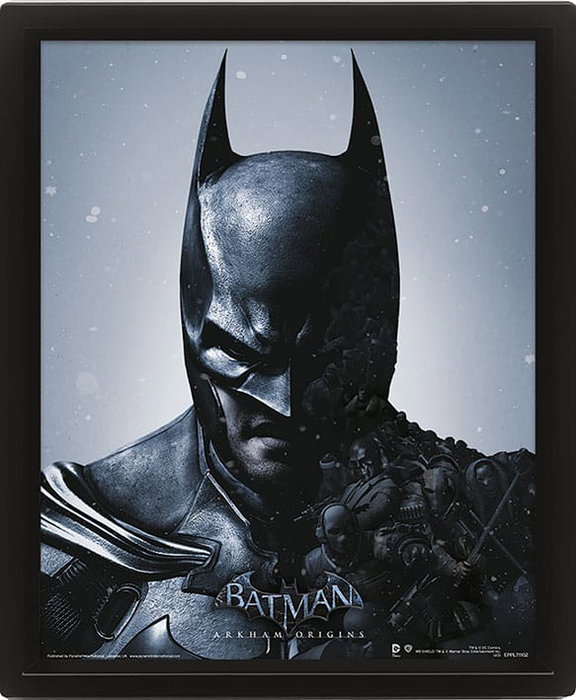 Pyramid International Batman Arkham Origins Set de 3 Pósteres Efecto 3D Enmarcado Batman vs. Joker 26 x 20 cm Pyramid International Batman Arkham Origins Set de 3 Pósteres Efecto 3D Enmarcado Batman vs. Joker 26 x 20 cm