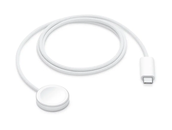 Apple MT0H3TY/A Cable de Carga Magnético para Apple Watch, Interior, USB-C, Inalámbrico, Carga Rápida, 1 m, Blanco