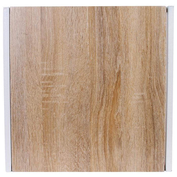 Home Deco Factory Juego de 3 Mesas Nido Cuadradas Metal y Madera