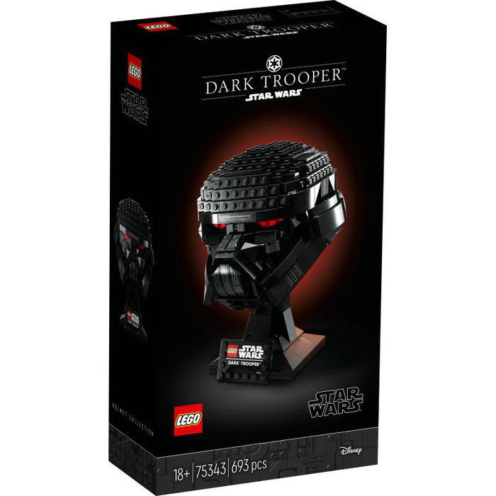 LEGO Star Wars Dark Trooper Helm 75343 - Set de construcción de casco coleccionable