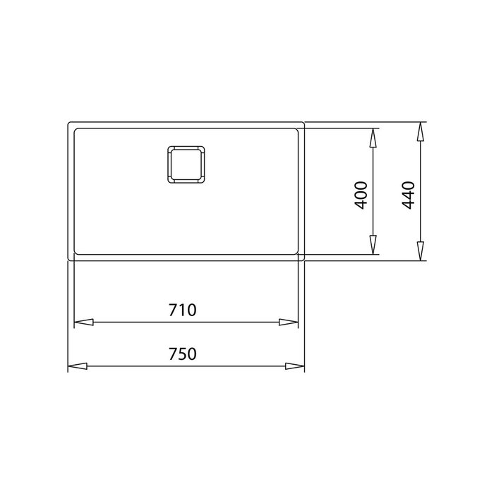 Fregadero de Un Seno Teka 115000054 Acero