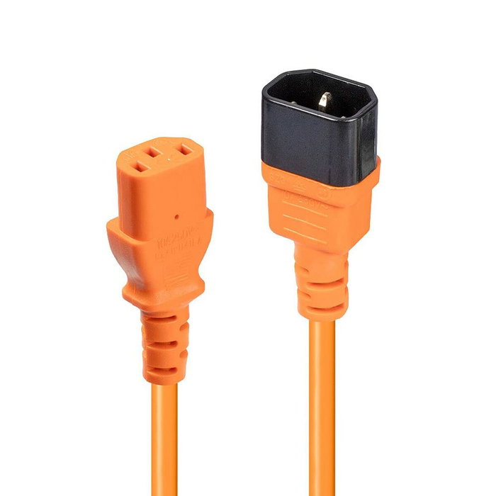 LINDY Cable de extensión IEC C14 a C13, 2 m, Naranja LINDY Cable de extensión IEC C14 a C13, 2 m, Naranja