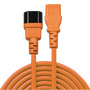 LINDY Cable de extensión IEC C14 a C13, 2 m, Naranja