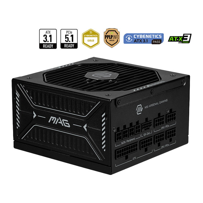 MSI MAG A850GLS PCIE5 850 W ATX Negro