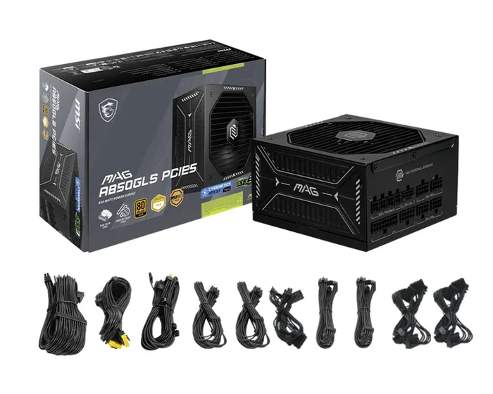 MSI MAG A850GLS PCIE5 850 W ATX Totalmente Modular Negro