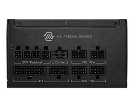 MSI MAG A850GLS PCIE5 Unidad de Fuente de Alimentación 850W 80 Plus Gold ATX Totalmente Modular 306-7ZP1B31-CE0 Negro