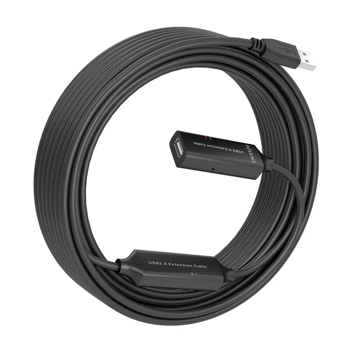 Aisens Cable USB 2.0 Prolongador con Amplificador A Macho a Hembra 15m Negro