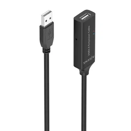 Aisens Cable Prolongador USB 2.0 con Amplificador A/M-A/H, 15m, Negro