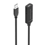 Aisens Cable Prolongador USB 2.0 con Amplificador A/M-A/H, 15m, Negro