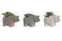 DKD Home Decor Figura Elefante Cactus Surtida