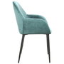 Home Deco Factory Butaca Giulia Azul Terciopelo Inspiración Escandinava Patas Metal Lounge 59x55 7xh85 cm
