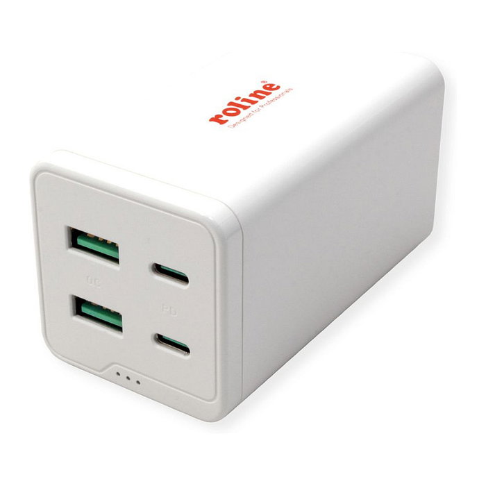 ROLINE Cargador USB 4 Puertos (2x USB-C 2x USB-A QC3.0) 120W ROLINE Cargador USB 4 Puertos (2x USB-C 2x USB-A QC3.0) 120W