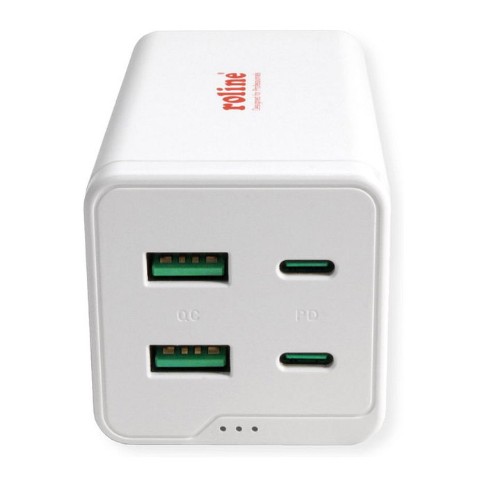 ROLINE Cargador USB 4 Puertos (2x USB-C 2x USB-A QC3.0) 120W ROLINE Cargador USB 4 Puertos (2x USB-C 2x USB-A QC3.0) 120W
