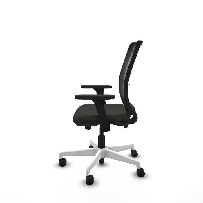 PIQUERAS Y CRESPO Silla de oficina Haches con mecanismo Sincro/Traslack, Negro