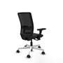 PIQUERAS Y CRESPO Silla de oficina Haches con mecanismo Sincro/Traslack, Negro