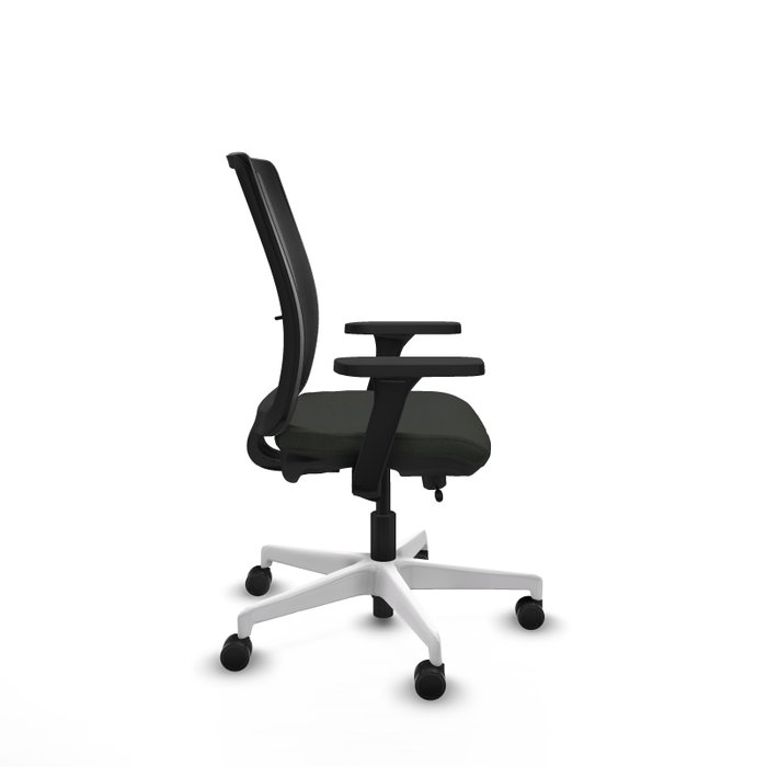 PIQUERAS Y CRESPO Silla de oficina Haches con mecanismo Sincro/Traslack, Negro