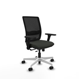 PIQUERAS Y CRESPO Silla de oficina Haches con mecanismo Sincro/Traslack, Negro