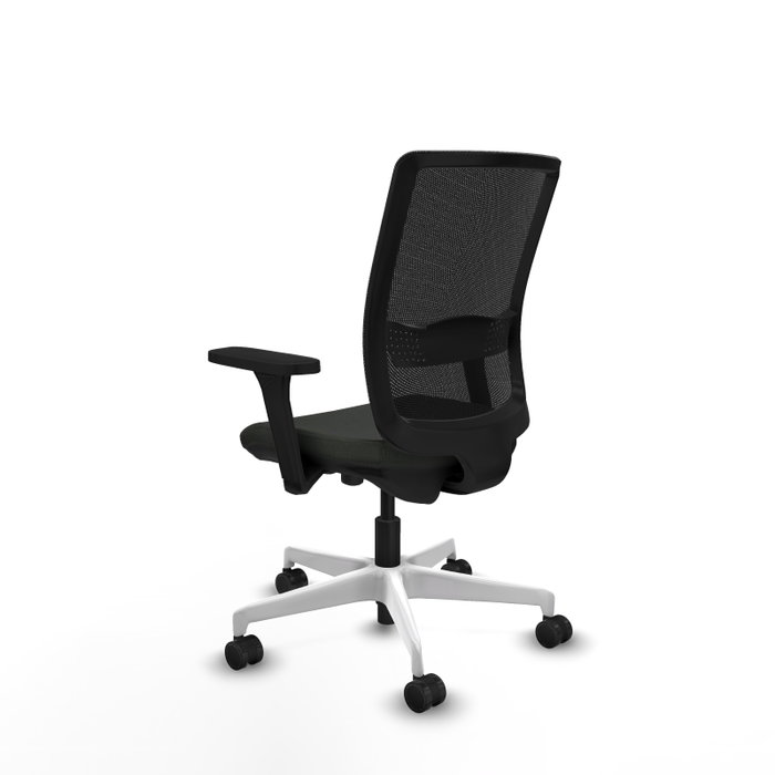 PIQUERAS Y CRESPO Silla de oficina Haches con mecanismo Sincro/Traslack, Negro
