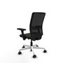 PIQUERAS Y CRESPO Silla de oficina Haches con mecanismo Sincro/Traslack, Negro