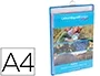 Djois Funda Portacatalogos Din A4 Vertical con Anilla Metálica, PVC Rígido, 400 Documentos, Pack 5 Unidades, Azul