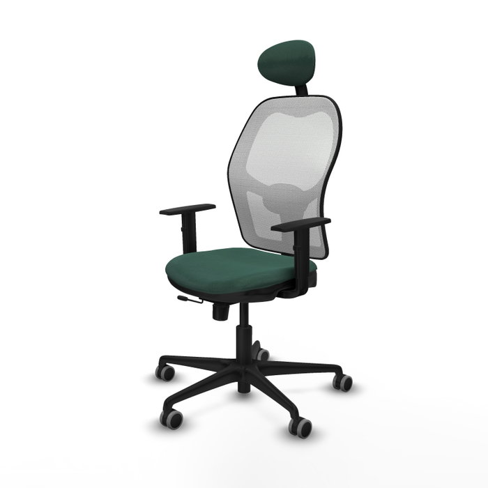 PIQUERAS Y CRESPO Silla de oficina Jorquera Verde botella y Blanco PIQUERAS Y CRESPO Silla de oficina Jorquera Verde botella y Blanco