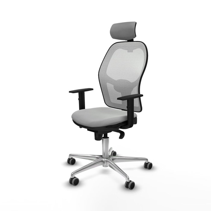 PIQUERAS Y CRESPO Silla de oficina Jorquera Gris claro y Blanco