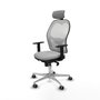 PIQUERAS Y CRESPO Silla de oficina Jorquera Gris claro y Blanco