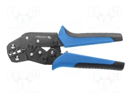HÖGERT TECHNIK Crimpadora para terminales de cable y casquillos