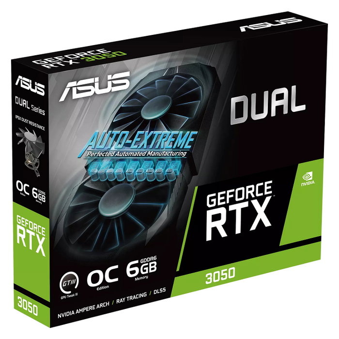 Asus Dual GeForce RTX 3050 OC Edition 6GB GDDR6