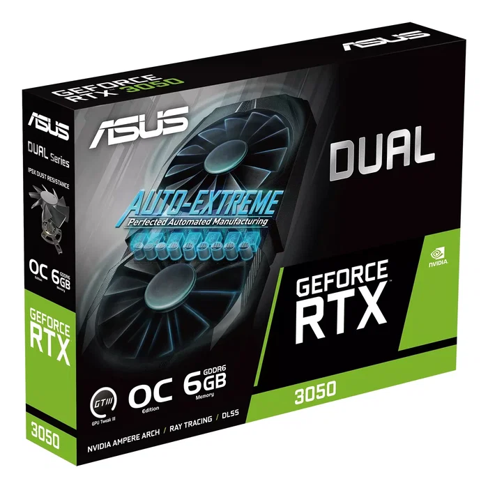 Asus Dual GeForce RTX 3050 OC Edition 6GB GDDR6