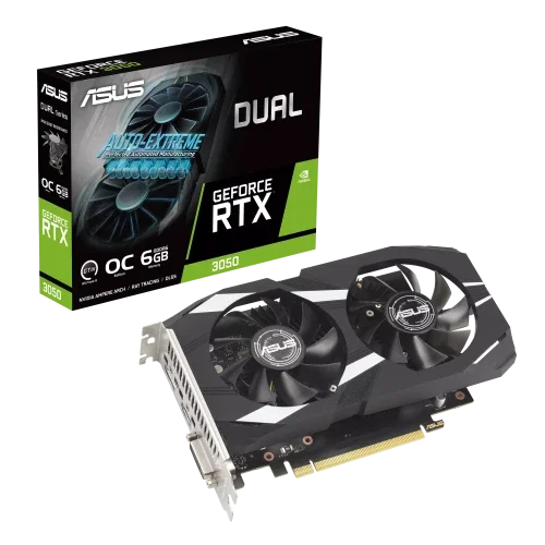Asus Tarjeta Gráfica NVIDIA GeForce RTX 3050 6GB GDDR6 RTX3050-O6G Asus Tarjeta Gráfica NVIDIA GeForce RTX 3050 6GB GDDR6 RTX3050-O6G