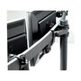 VALUE 17991136 Soporte Triple Brazo para Monitor LCD, Hasta 3 Pantallas 8 kg, Negro, Montaje en Pared/Teclado, Ajuste de Altura, 75x75-100x100 mm