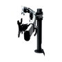 VALUE 17991136 Soporte Triple Brazo para Monitor LCD, Hasta 3 Pantallas 8 kg, Negro, Montaje en Pared/Teclado, Ajuste de Altura, 75x75-100x100 mm