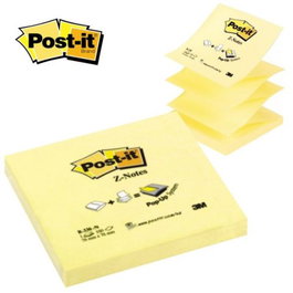 POST-IT Pack de 12 tacos de notas adhesivas amarillas zigzag 76x76 mm