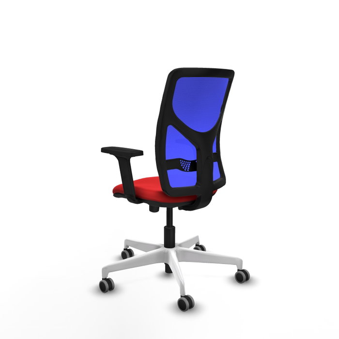 PIQUERAS Y CRESPO Silla de oficina Motilla Rojo/Azul con mecanismo Sincro/Traslack PIQUERAS Y CRESPO Silla de oficina Motilla Rojo/Azul con mecanismo Sincro/Traslack