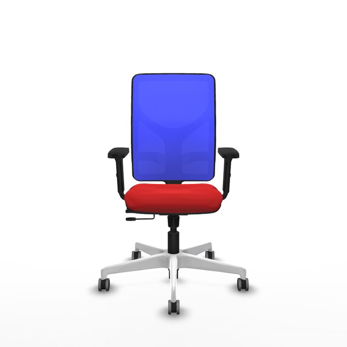 PIQUERAS Y CRESPO Silla de oficina Motilla Rojo/Azul con mecanismo Sincro/Traslack PIQUERAS Y CRESPO Silla de oficina Motilla Rojo/Azul con mecanismo Sincro/Traslack