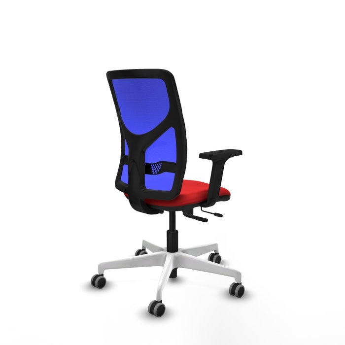 PIQUERAS Y CRESPO Silla de oficina Motilla Rojo/Azul con mecanismo Sincro/Traslack PIQUERAS Y CRESPO Silla de oficina Motilla Rojo/Azul con mecanismo Sincro/Traslack