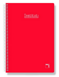 Bloc Pacsa Xtra Tapa Extra Fº 80H Milimetrado 60G. Rojo (Set de 5)