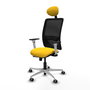 PIQUERAS Y CRESPO Silla de oficina Zulema Amarillo/Negro