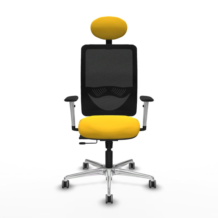 PIQUERAS Y CRESPO Silla de oficina Zulema Amarillo/Negro