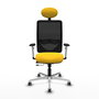 PIQUERAS Y CRESPO Silla de oficina Zulema Amarillo/Negro